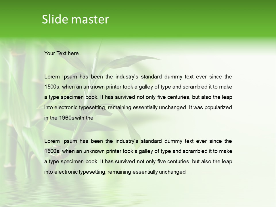 Lush Freshness Lucky PowerPoint Template