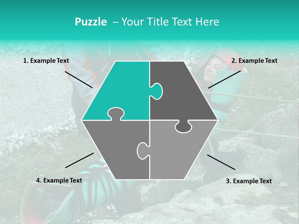 Trekking Ice Alps PowerPoint Template