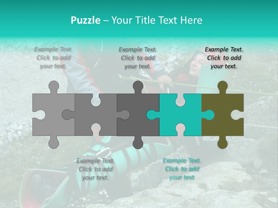 Trekking Ice Alps PowerPoint Template