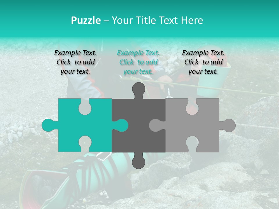 Trekking Ice Alps PowerPoint Template