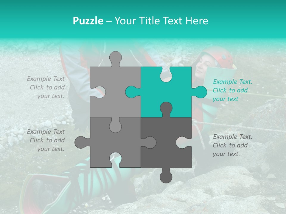 Trekking Ice Alps PowerPoint Template