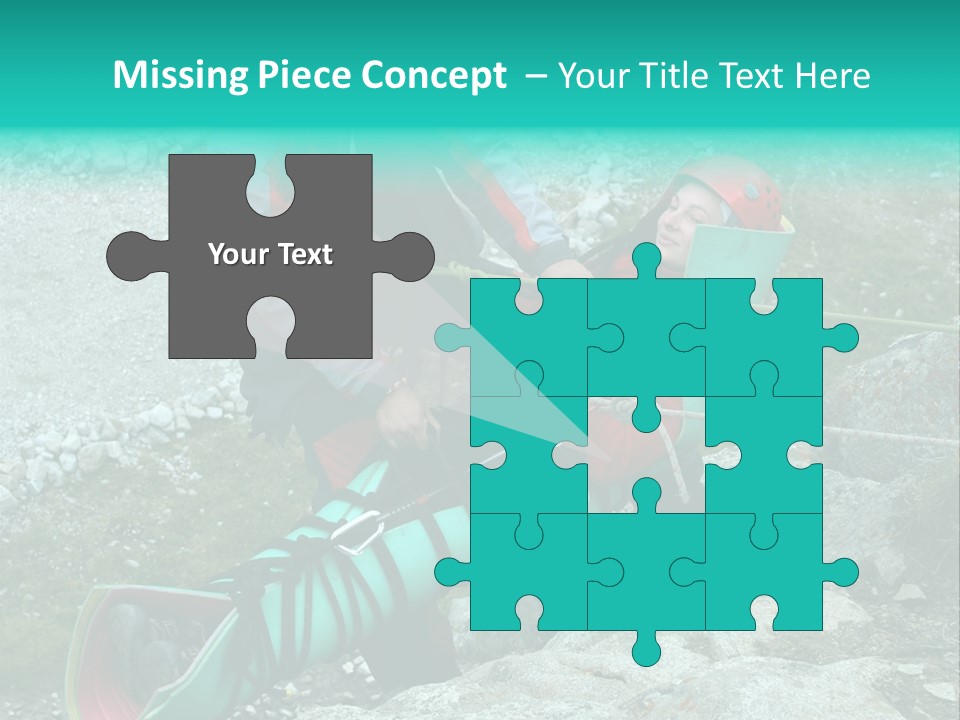 Trekking Ice Alps PowerPoint Template