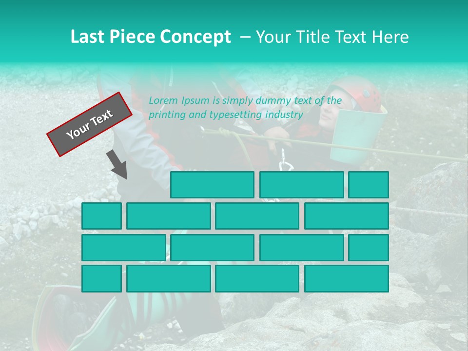 Trekking Ice Alps PowerPoint Template