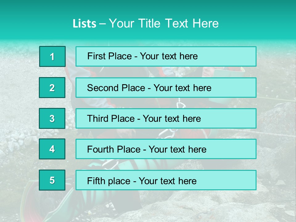 Trekking Ice Alps PowerPoint Template