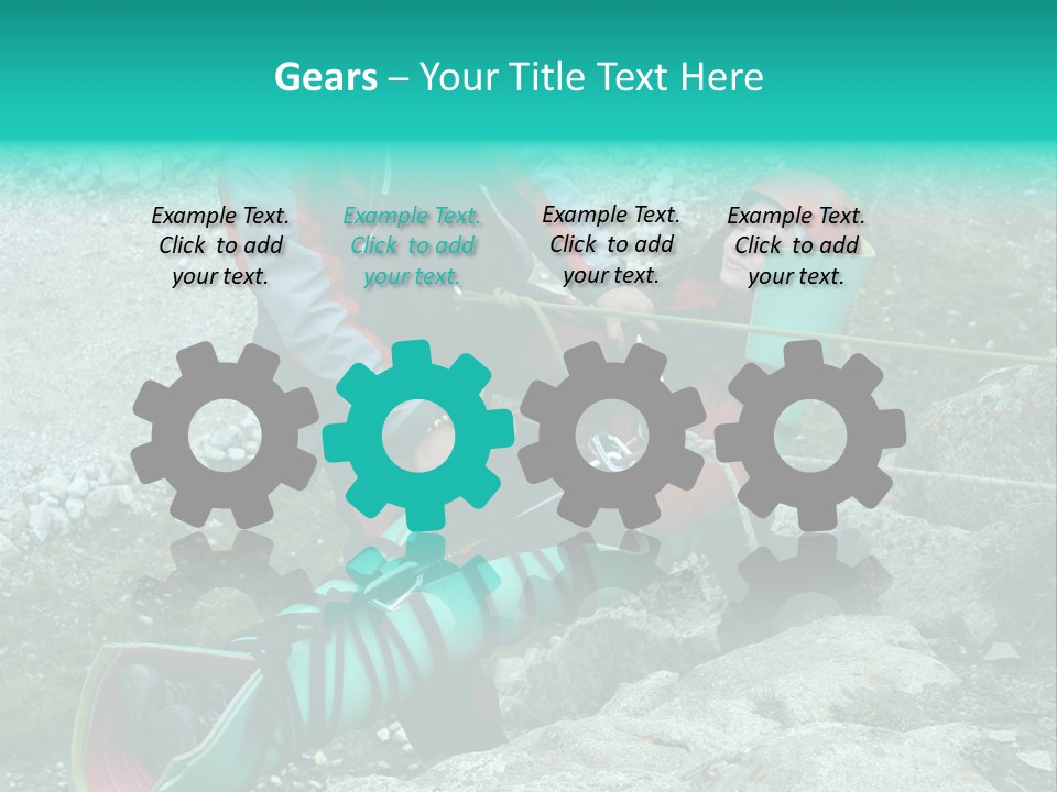 Trekking Ice Alps PowerPoint Template