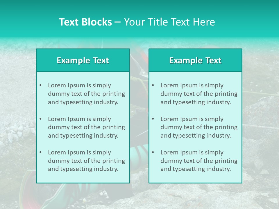 Trekking Ice Alps PowerPoint Template