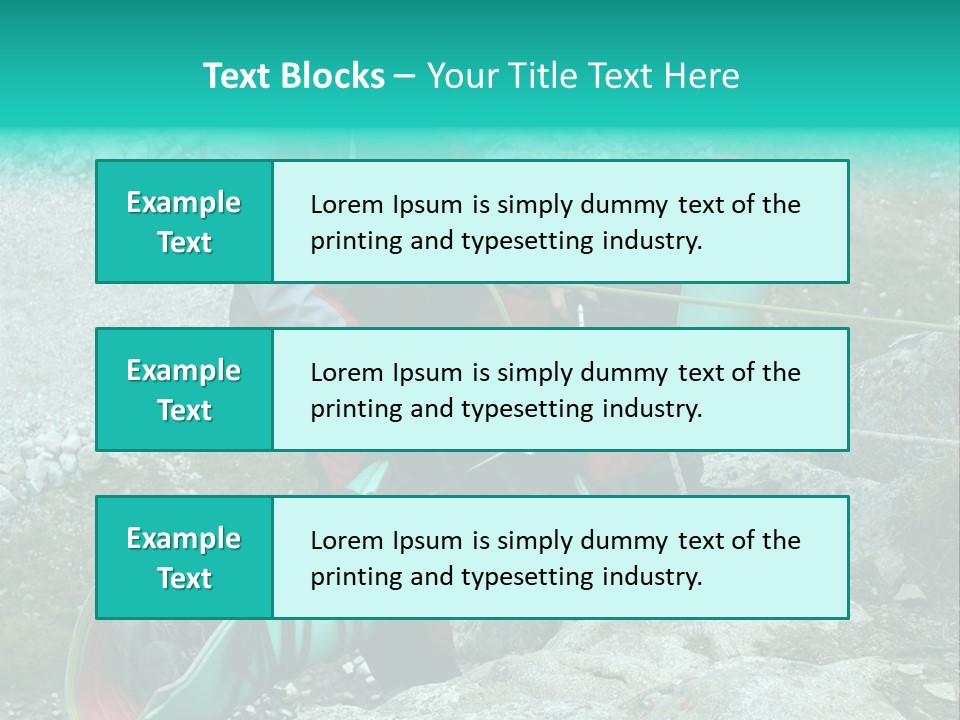 Trekking Ice Alps PowerPoint Template