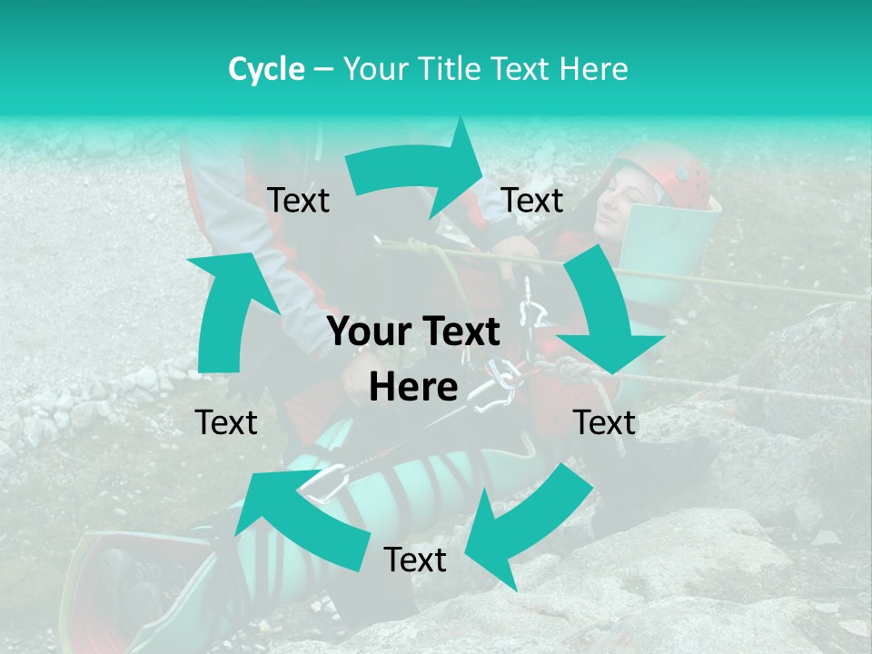 Trekking Ice Alps PowerPoint Template