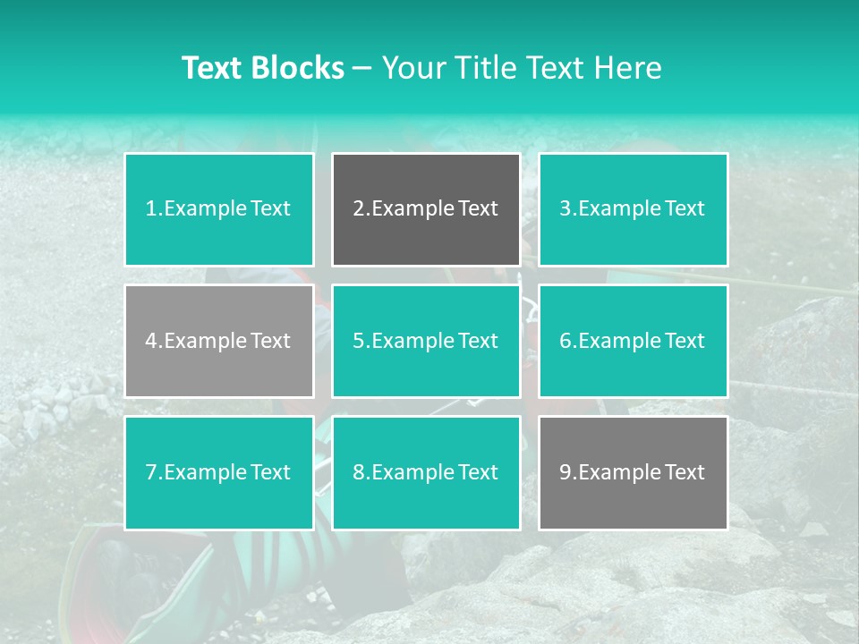 Trekking Ice Alps PowerPoint Template