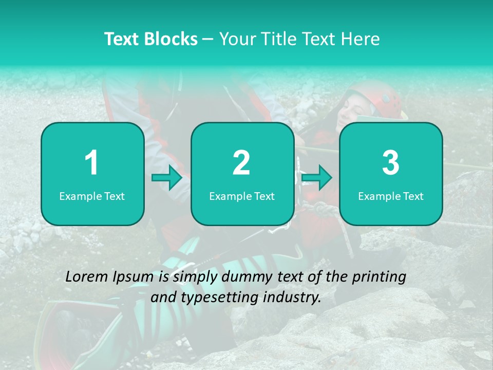 Trekking Ice Alps PowerPoint Template