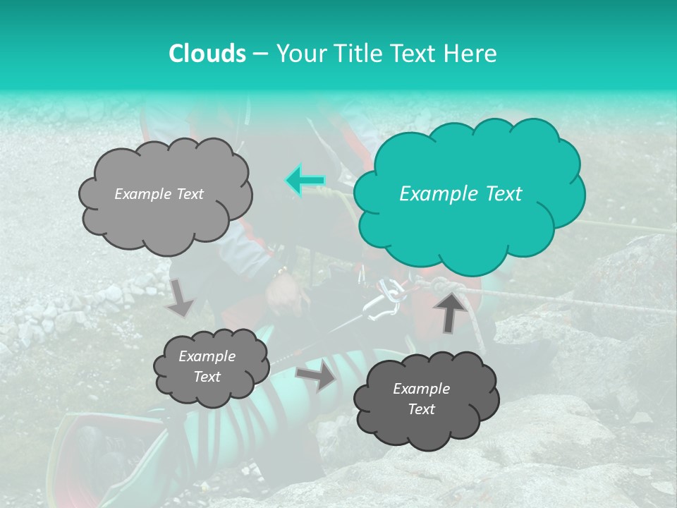 Trekking Ice Alps PowerPoint Template