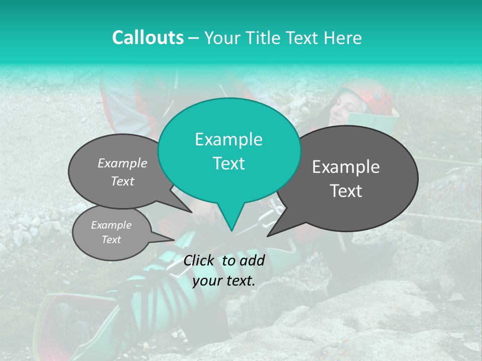 Trekking Ice Alps PowerPoint Template