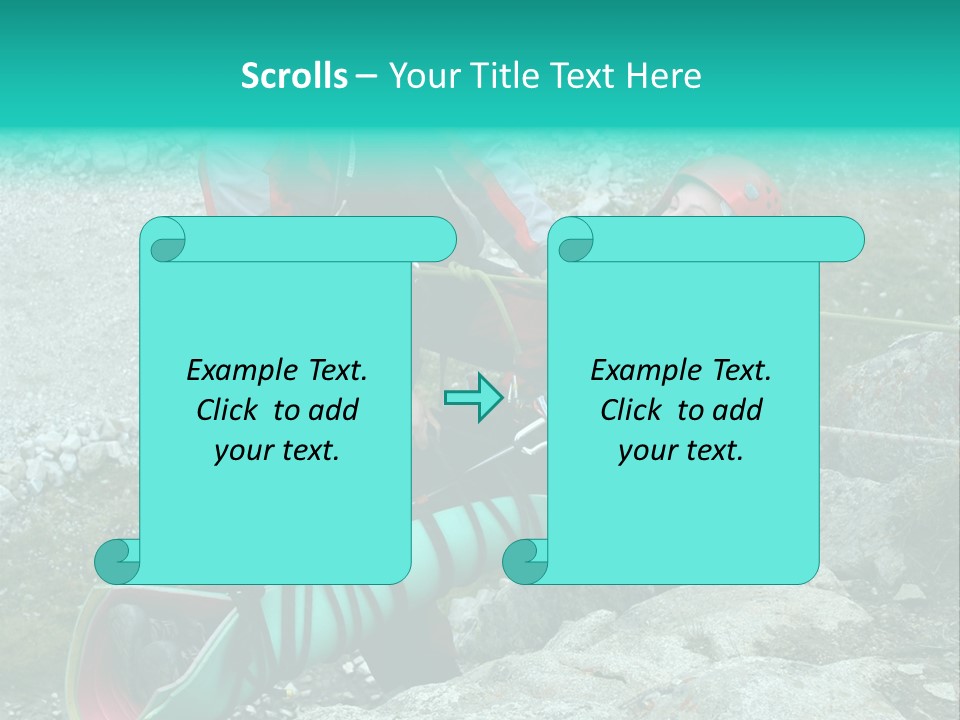 Trekking Ice Alps PowerPoint Template