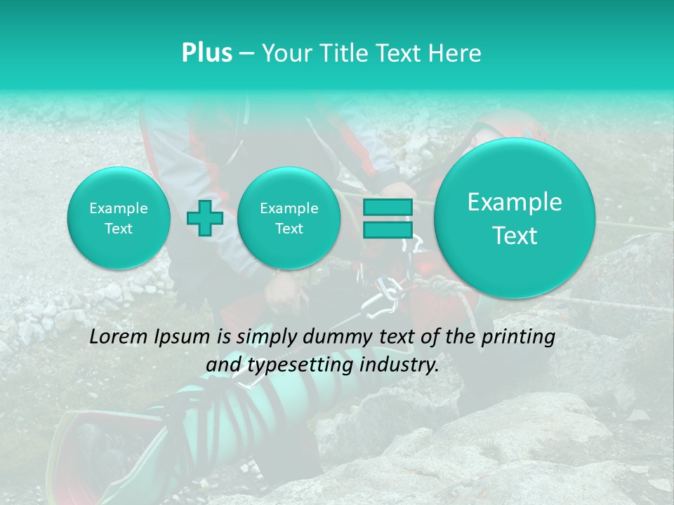 Trekking Ice Alps PowerPoint Template