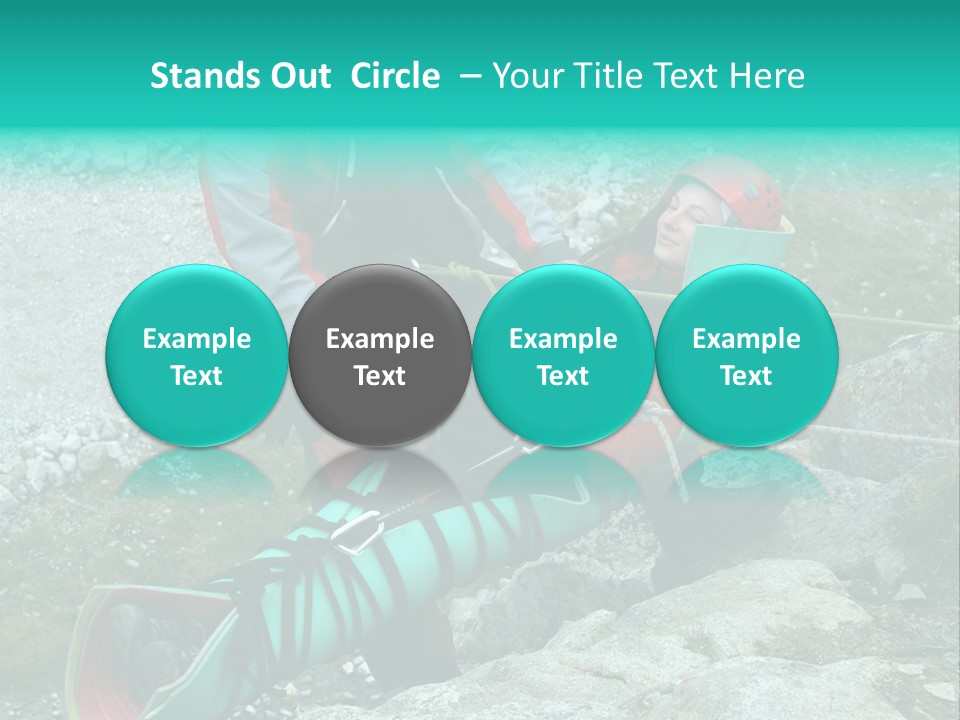 Trekking Ice Alps PowerPoint Template