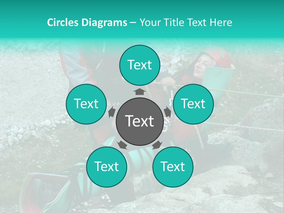 Trekking Ice Alps PowerPoint Template