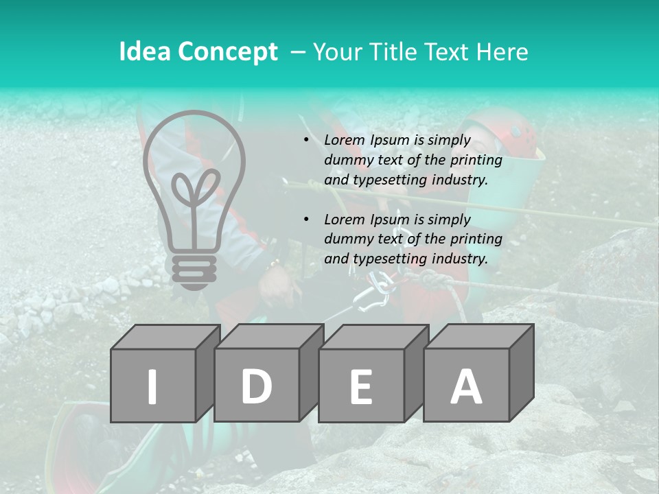 Trekking Ice Alps PowerPoint Template