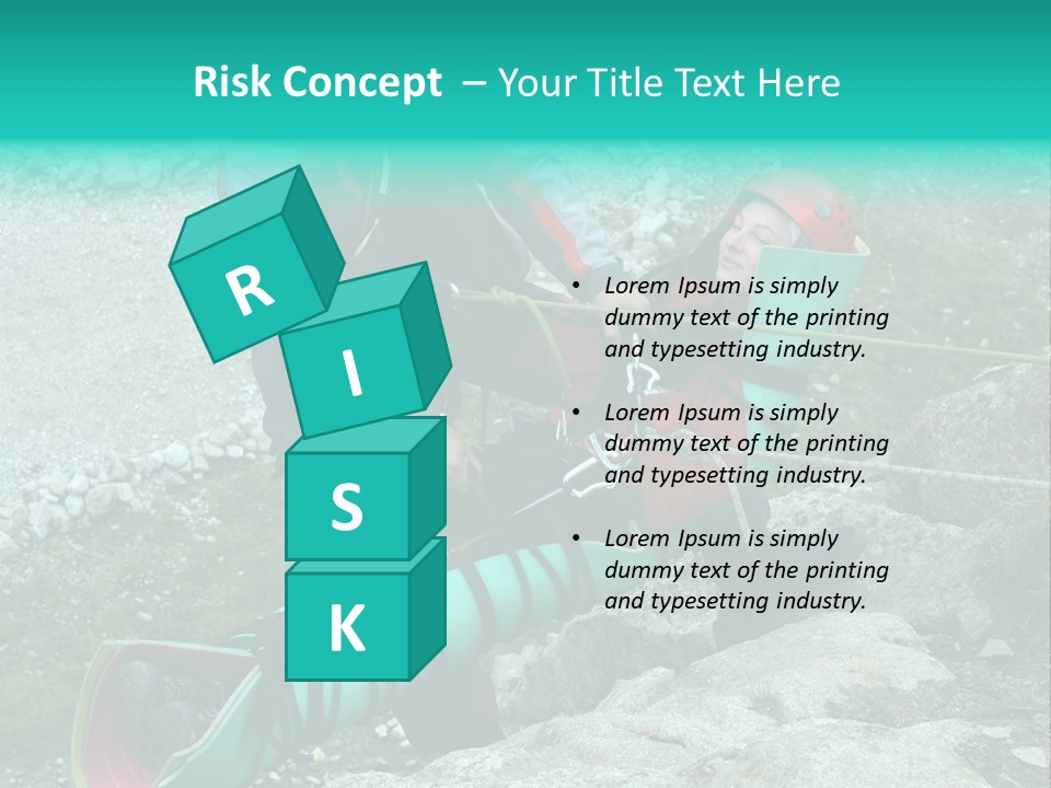 Trekking Ice Alps PowerPoint Template