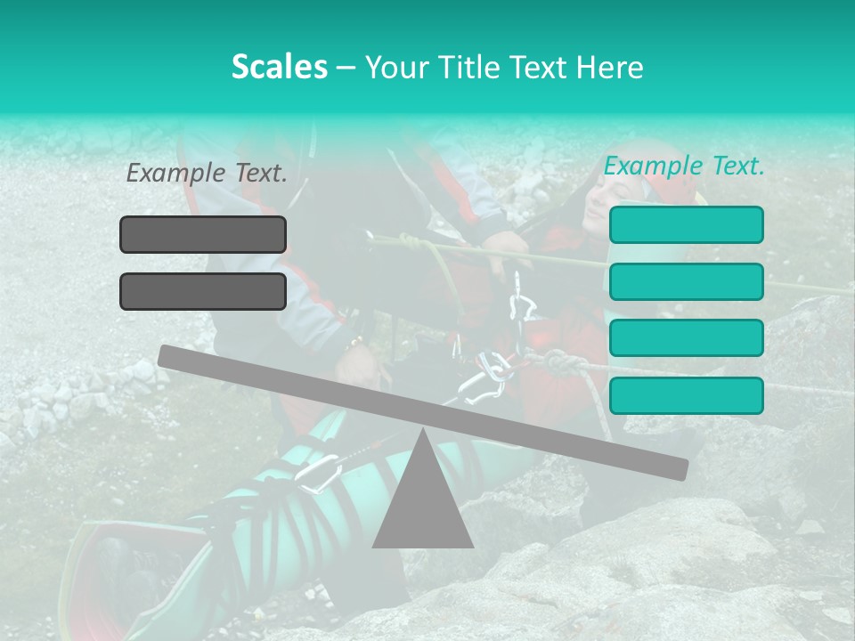 Trekking Ice Alps PowerPoint Template