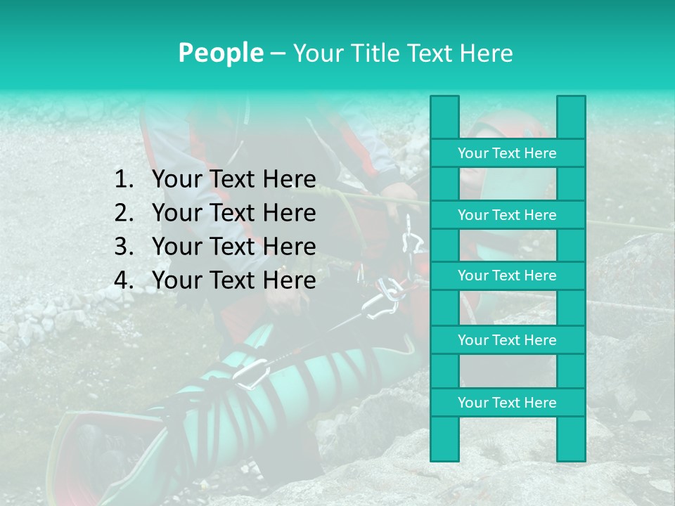 Trekking Ice Alps PowerPoint Template