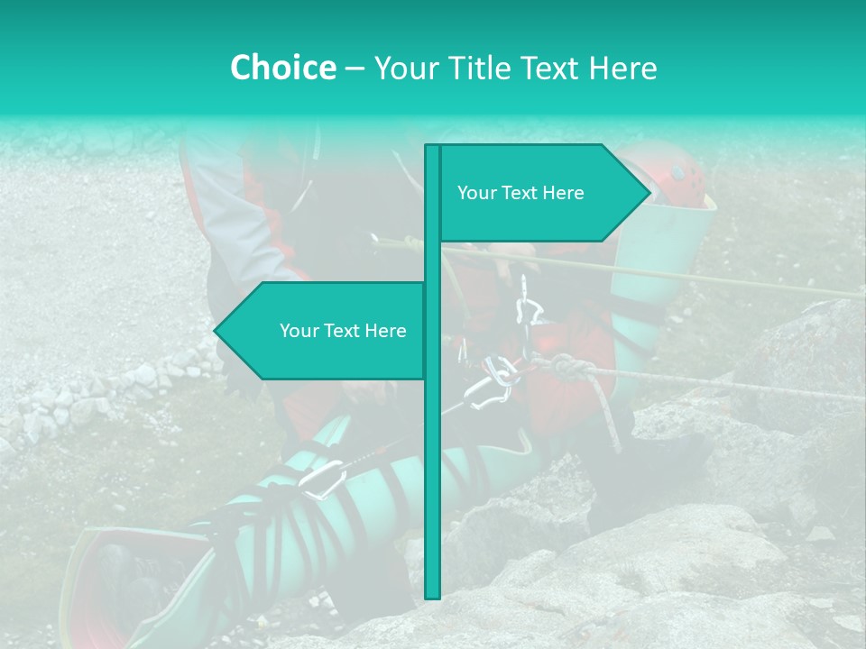 Trekking Ice Alps PowerPoint Template