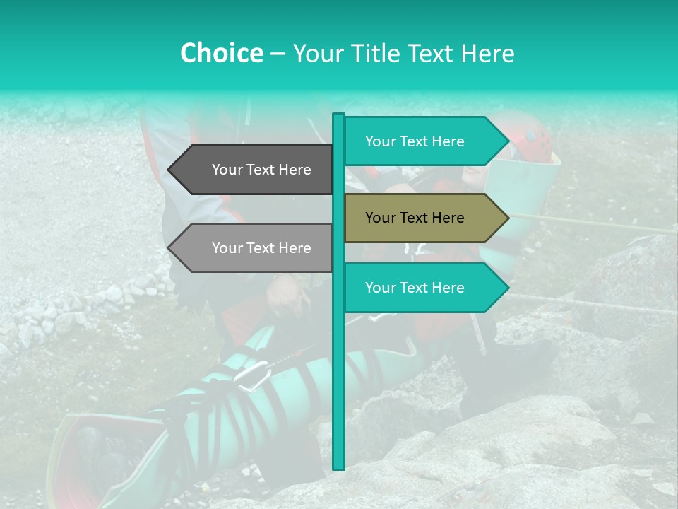 Trekking Ice Alps PowerPoint Template