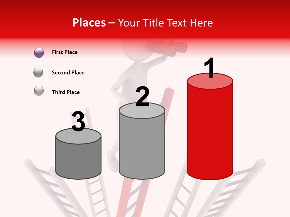 Corporate Ladder Overview PowerPoint Template