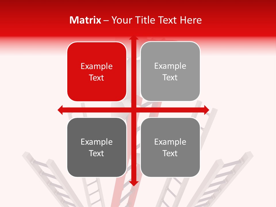 Corporate Ladder Overview PowerPoint Template