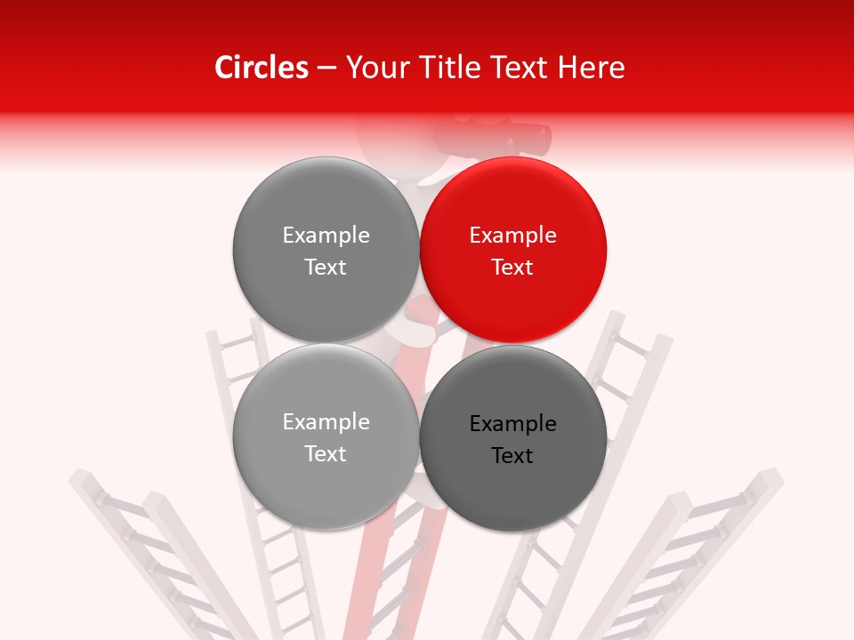 Corporate Ladder Overview PowerPoint Template