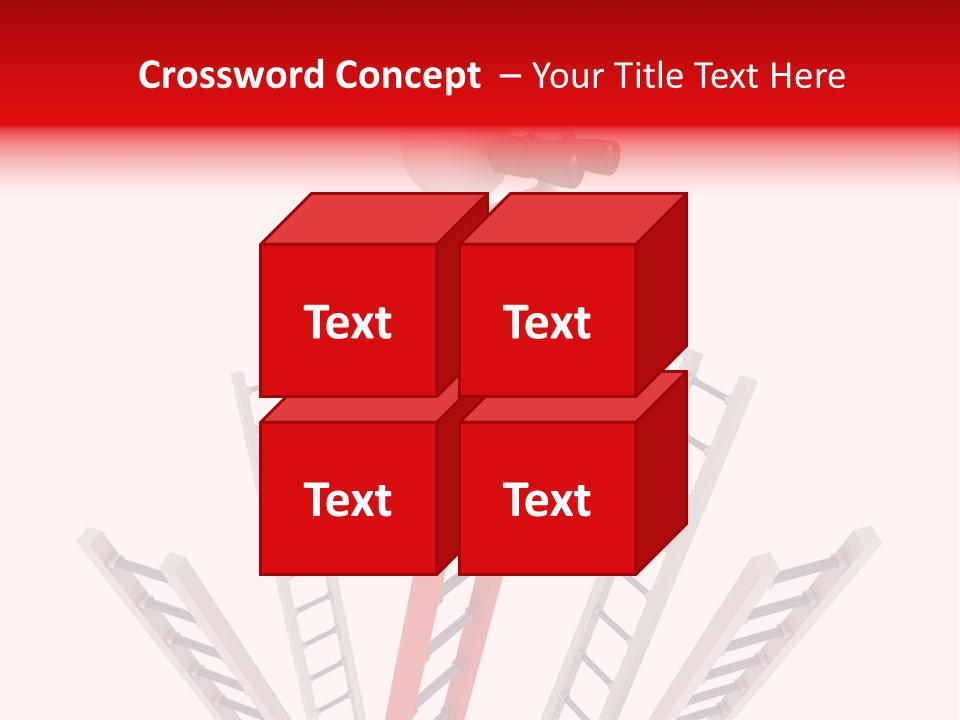 Corporate Ladder Overview PowerPoint Template