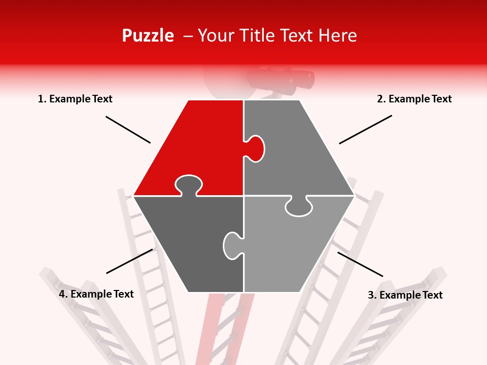 Corporate Ladder Overview PowerPoint Template