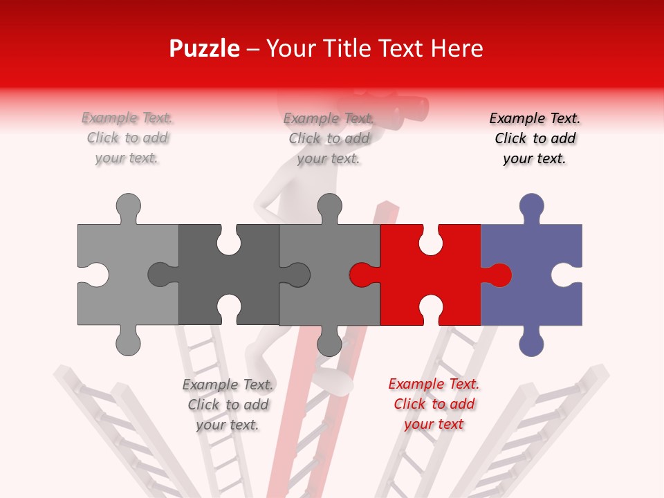 Corporate Ladder Overview PowerPoint Template