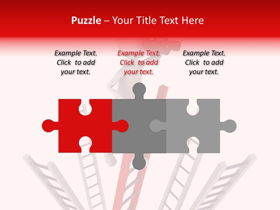 Corporate Ladder Overview PowerPoint Template