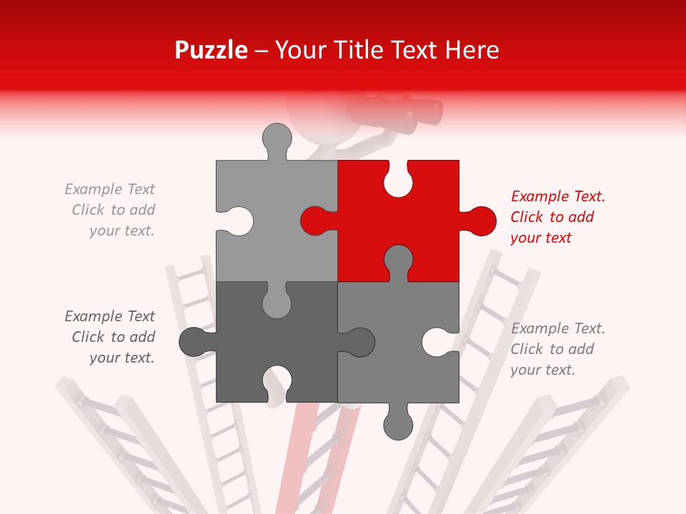 Corporate Ladder Overview PowerPoint Template