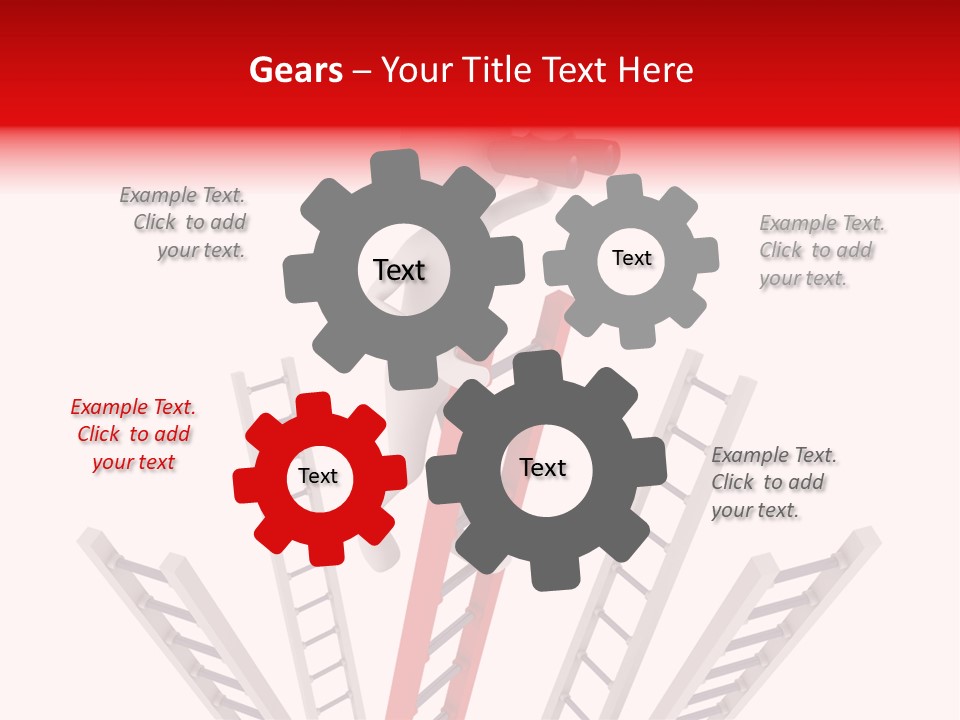 Corporate Ladder Overview PowerPoint Template