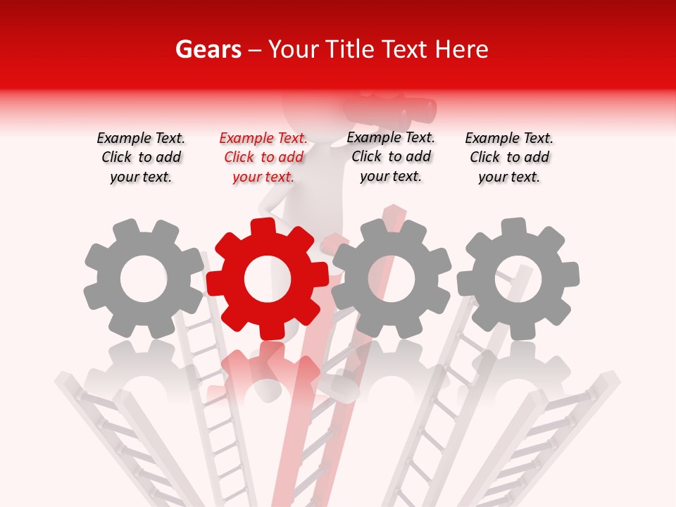 Corporate Ladder Overview PowerPoint Template