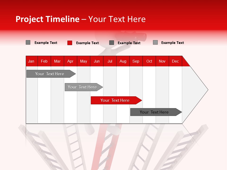 Corporate Ladder Overview PowerPoint Template
