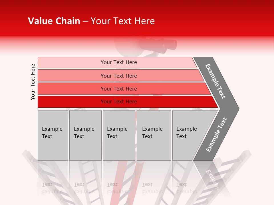 Corporate Ladder Overview PowerPoint Template