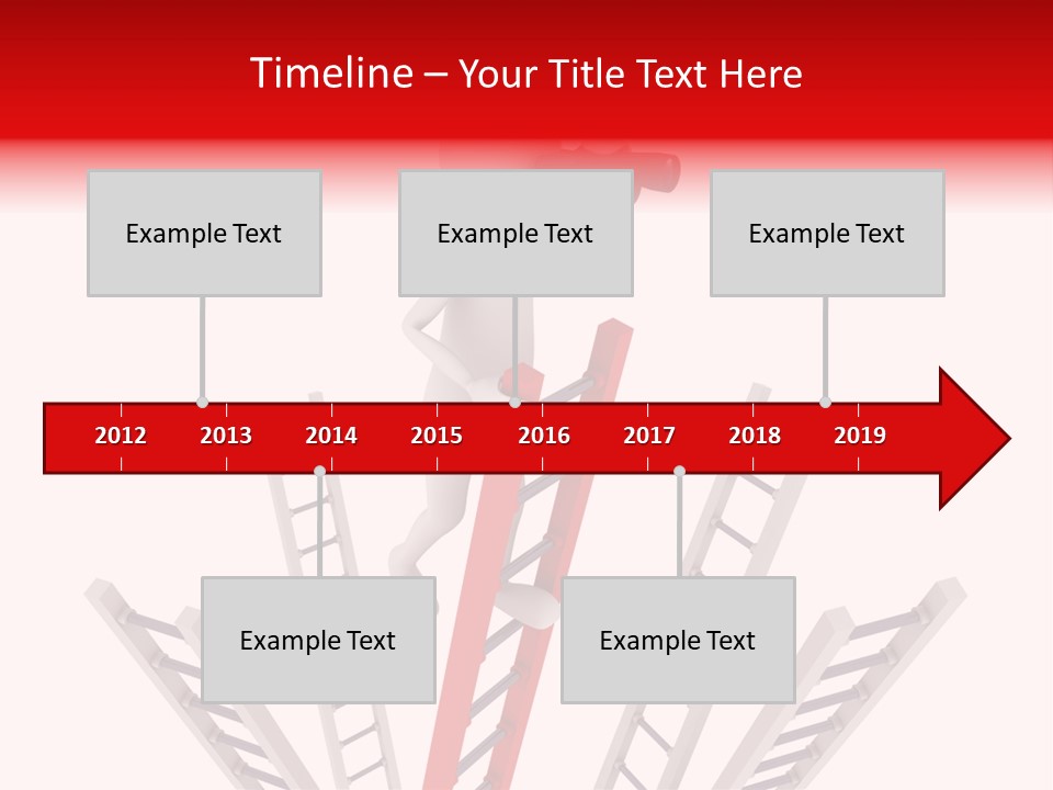 Corporate Ladder Overview PowerPoint Template