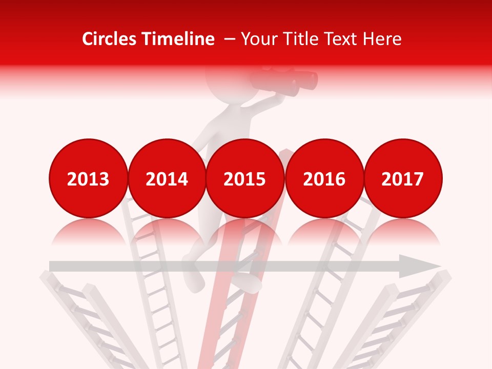 Corporate Ladder Overview PowerPoint Template