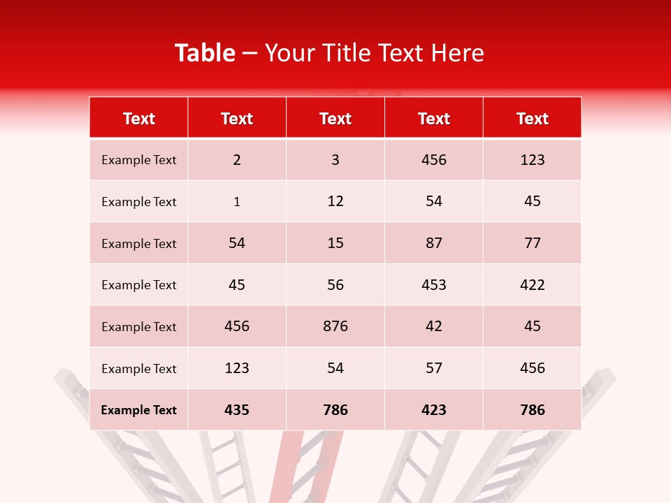 Corporate Ladder Overview PowerPoint Template