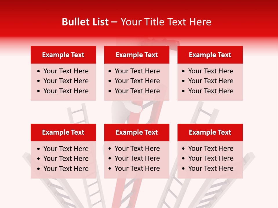 Corporate Ladder Overview PowerPoint Template