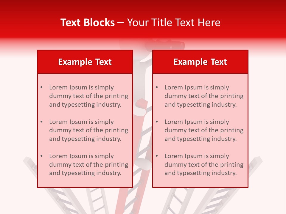 Corporate Ladder Overview PowerPoint Template