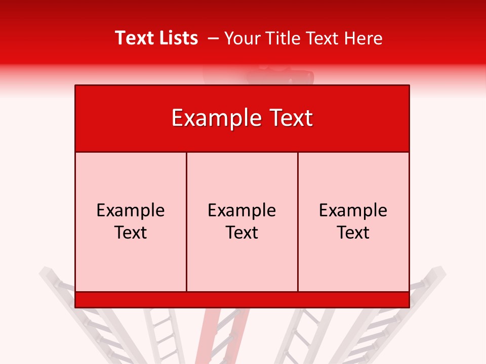 Corporate Ladder Overview PowerPoint Template