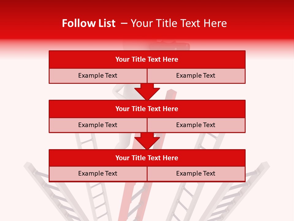 Corporate Ladder Overview PowerPoint Template