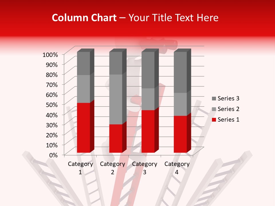 Corporate Ladder Overview PowerPoint Template