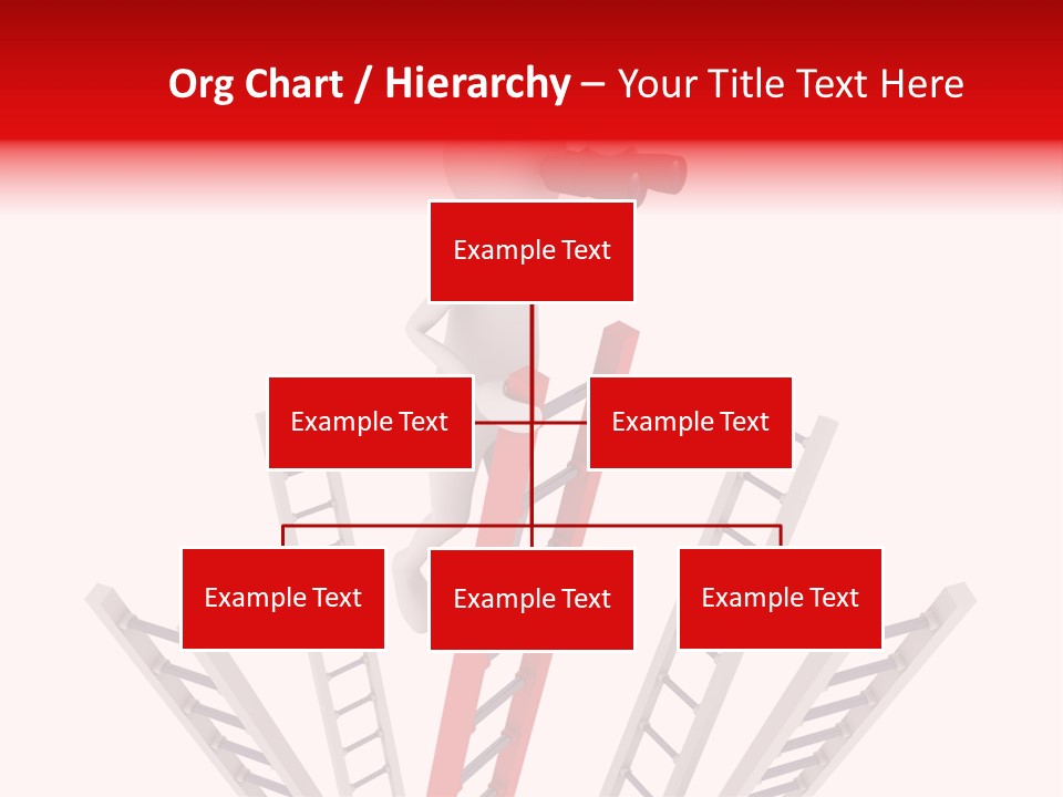 Corporate Ladder Overview PowerPoint Template