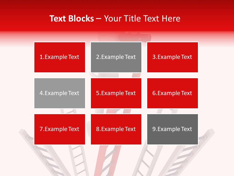 Corporate Ladder Overview PowerPoint Template