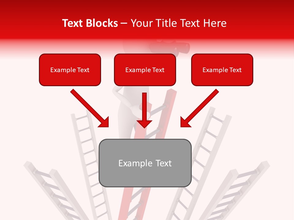 Corporate Ladder Overview PowerPoint Template