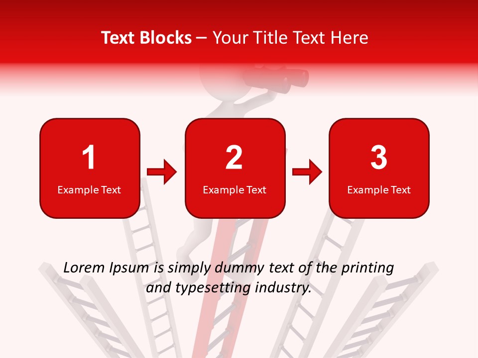 Corporate Ladder Overview PowerPoint Template